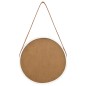 vidaXL Wandspiegel mit Gürtel 40 cm Weiß vidaXL Wandspiegel mit Gürtel 40 cm Weiß
