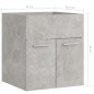 vidaXL Waschbeckenunterschrank Betongrau 41x38,5x46 cm Holzwerkstoff vidaXL Waschbeckenunterschrank Betongrau 41x38,5x46 cm Holzwerkstoff