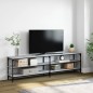 vidaXL TV-Schrank Grau Sonoma 180x30x50 cm Holzwerkstoff und Metall vidaXL TV-Schrank Grau Sonoma 180x30x50 cm Holzwerkstoff und Metall