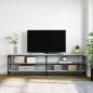 vidaXL TV-Schrank Grau Sonoma 180x30x50 cm Holzwerkstoff und Metall vidaXL TV-Schrank Grau Sonoma 180x30x50 cm Holzwerkstoff und Metall