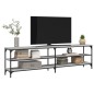 vidaXL TV-Schrank Grau Sonoma 180x30x50 cm Holzwerkstoff und Metall vidaXL TV-Schrank Grau Sonoma 180x30x50 cm Holzwerkstoff und Metall