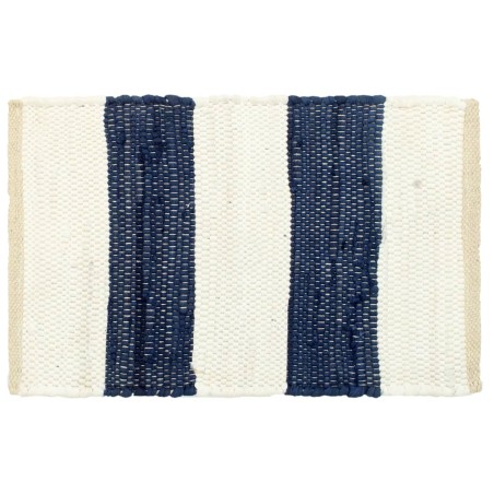 vidaXL Tischsets 6 Stk. Chindi Gestreift Blau und Weiß 30 x 45 cm