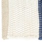 vidaXL Tischsets 6 Stk. Chindi Gestreift Blau und Weiß 30 x 45 cm