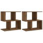 vidaXL Nachttische 2 Stk. Braun Eiche-Optik 50x30x51,5cm Holzwerkstoff vidaXL Nachttische 2 Stk. Braun Eiche-Optik 50x30x51,5cm Holzwerkstoff