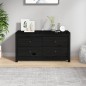 vidaXL Beistellschrank Schwarz 100x40x54 cm Massivholz Kiefer vidaXL Beistellschrank Schwarz 100x40x54 cm Massivholz Kiefer