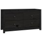 vidaXL Beistellschrank Schwarz 100x40x54 cm Massivholz Kiefer vidaXL Beistellschrank Schwarz 100x40x54 cm Massivholz Kiefer
