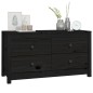 vidaXL Beistellschrank Schwarz 100x40x54 cm Massivholz Kiefer vidaXL Beistellschrank Schwarz 100x40x54 cm Massivholz Kiefer