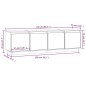 vidaXL TV-Schrank Honigbraun 156x37x45 cm Massivholz Kiefer vidaXL TV-Schrank Honigbraun 156x37x45 cm Massivholz Kiefer