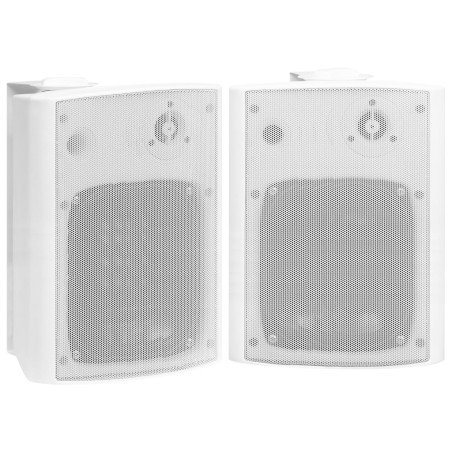 vidaXL Wandlautsprecher Stereo 2 Stk. Weiß Indoor Outdoor 120 W