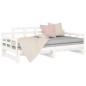 vidaXL Tagesbett Ausziehbar Weiß Massivholz Kiefer 2x(90x200) cm vidaXL Tagesbett Ausziehbar Weiß Massivholz Kiefer 2x(90x200) cm