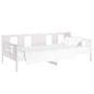 vidaXL Tagesbett Weiß Massivholz Kiefer 90x190 cm vidaXL Tagesbett Weiß Massivholz Kiefer 90x190 cm