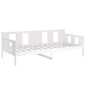 vidaXL Tagesbett Weiß Massivholz Kiefer 90x190 cm vidaXL Tagesbett Weiß Massivholz Kiefer 90x190 cm