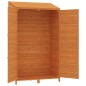 vidaXL Geräteschuppen Braun 102x52x174,5 cm Massivholz Tanne vidaXL Geräteschuppen Braun 102x52x174,5 cm Massivholz Tanne