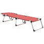 vidaXL Extra Hohe Klappbare Senioren-Sonnenliege Rot Aluminium vidaXL Extra Hohe Klappbare Senioren-Sonnenliege Rot Aluminium