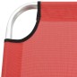 vidaXL Extra Hohe Klappbare Senioren-Sonnenliege Rot Aluminium vidaXL Extra Hohe Klappbare Senioren-Sonnenliege Rot Aluminium