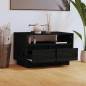 vidaXL TV-Schrank Schwarz 60x35x37 cm Massivholz Kiefer vidaXL TV-Schrank Schwarz 60x35x37 cm Massivholz Kiefer