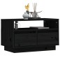 vidaXL TV-Schrank Schwarz 60x35x37 cm Massivholz Kiefer vidaXL TV-Schrank Schwarz 60x35x37 cm Massivholz Kiefer