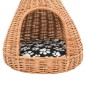 Katzenhaus mit Kissen 40x60 cm Naturweide Tipi Katzenhaus mit Kissen 40x60 cm Naturweide Tipi