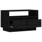 vidaXL TV-Schrank Schwarz 60x35x37 cm Massivholz Kiefer vidaXL TV-Schrank Schwarz 60x35x37 cm Massivholz Kiefer