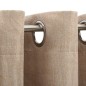 vidaXL Verdunkelungsvorhänge Ösen Leinenoptik 2 Stk. Beige 140x225 cm vidaXL Verdunkelungsvorhänge Ösen Leinenoptik 2 Stk. Beige 140x225 cm