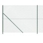 vidaXL Maschendrahtzaun mit Bodenflansch Grün 1,8x10 m vidaXL Maschendrahtzaun mit Bodenflansch Grün 1,8x10 m