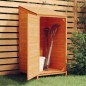 vidaXL Geräteschuppen Braun 55x52x112 cm Massivholz Tanne vidaXL Geräteschuppen Braun 55x52x112 cm Massivholz Tanne
