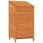 vidaXL Geräteschuppen Braun 55x52x112 cm Massivholz Tanne vidaXL Geräteschuppen Braun 55x52x112 cm Massivholz Tanne