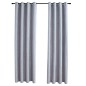 vidaXL Verdunkelungsvorhänge mit Metallösen 2 Stk. Grau 140x245cm vidaXL Verdunkelungsvorhänge mit Metallösen 2 Stk. Grau 140x245cm