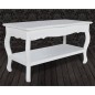 vidaXL Couchtisch mit Ablage MDF Weiß vidaXL Couchtisch mit Ablage MDF Weiß