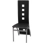 Esszimmerstühle 6 Stk. Kunstleder Schwarz Esszimmerstühle 6 Stk. Kunstleder Schwarz