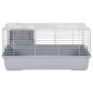 vidaXL Kleintierkäfig Grau 80x45x39 cm Polypropylen und Metall vidaXL Kleintierkäfig Grau 80x45x39 cm Polypropylen und Metall