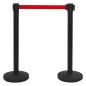 vidaXL Personenleitsysteme 4 Stk. Eisen Schwarz vidaXL Personenleitsysteme 4 Stk. Eisen Schwarz