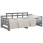 vidaXL Tagesbett Ausziehbar Grau Massivholz Kiefer 2x(90x200) cm vidaXL Tagesbett Ausziehbar Grau Massivholz Kiefer 2x(90x200) cm