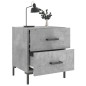 vidaXL Nachttische 2 Stk. Betongrau 40x35x47,5 cm Holzwerkstoff vidaXL Nachttische 2 Stk. Betongrau 40x35x47,5 cm Holzwerkstoff