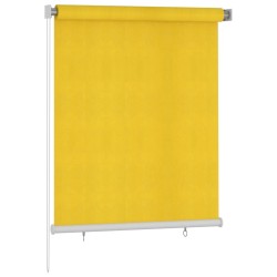 vidaXL Außenrollo 120x140 cm Gelb HDPE
