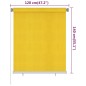 vidaXL Außenrollo 120x140 cm Gelb HDPE vidaXL Außenrollo 120x140 cm Gelb HDPE