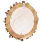 vidaXL Wandspiegel 60 cm Teak Rund vidaXL Wandspiegel 60 cm Teak Rund