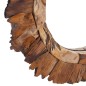 vidaXL Wandspiegel 60 cm Teak Rund vidaXL Wandspiegel 60 cm Teak Rund