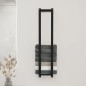 vidaXL Handtuchhalter Schwarz 23x18x110 cm Massivholz Kiefer vidaXL Handtuchhalter Schwarz 23x18x110 cm Massivholz Kiefer