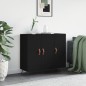vidaXL Sideboard Schwarz 90x34x80 cm Holzwerkstoff vidaXL Sideboard Schwarz 90x34x80 cm Holzwerkstoff