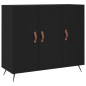 vidaXL Sideboard Schwarz 90x34x80 cm Holzwerkstoff vidaXL Sideboard Schwarz 90x34x80 cm Holzwerkstoff