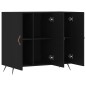 vidaXL Sideboard Schwarz 90x34x80 cm Holzwerkstoff vidaXL Sideboard Schwarz 90x34x80 cm Holzwerkstoff