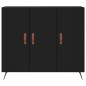 vidaXL Sideboard Schwarz 90x34x80 cm Holzwerkstoff vidaXL Sideboard Schwarz 90x34x80 cm Holzwerkstoff