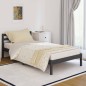 vidaXL Massivholzbett Kiefer 100x200 cm Grau vidaXL Massivholzbett Kiefer 100x200 cm Grau