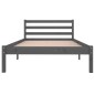 vidaXL Massivholzbett Kiefer 100x200 cm Grau vidaXL Massivholzbett Kiefer 100x200 cm Grau