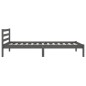 vidaXL Massivholzbett Kiefer 100x200 cm Grau vidaXL Massivholzbett Kiefer 100x200 cm Grau