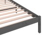 vidaXL Massivholzbett Kiefer 100x200 cm Grau vidaXL Massivholzbett Kiefer 100x200 cm Grau