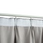vidaXL Verdunkelungsvorhänge mit Haken 2 Stk. Grau 140x175 cm vidaXL Verdunkelungsvorhänge mit Haken 2 Stk. Grau 140x175 cm