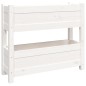 vidaXL Pflanzkübel Weiß 77x25x66 cm Massivholz Kiefer vidaXL Pflanzkübel Weiß 77x25x66 cm Massivholz Kiefer