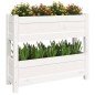 vidaXL Pflanzkübel Weiß 77x25x66 cm Massivholz Kiefer vidaXL Pflanzkübel Weiß 77x25x66 cm Massivholz Kiefer